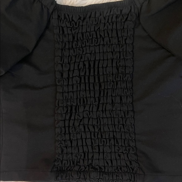 Xtraordinary Black Puff Sleeve Top with Stud Accents Size Medium NWT - Picture 3 of 8